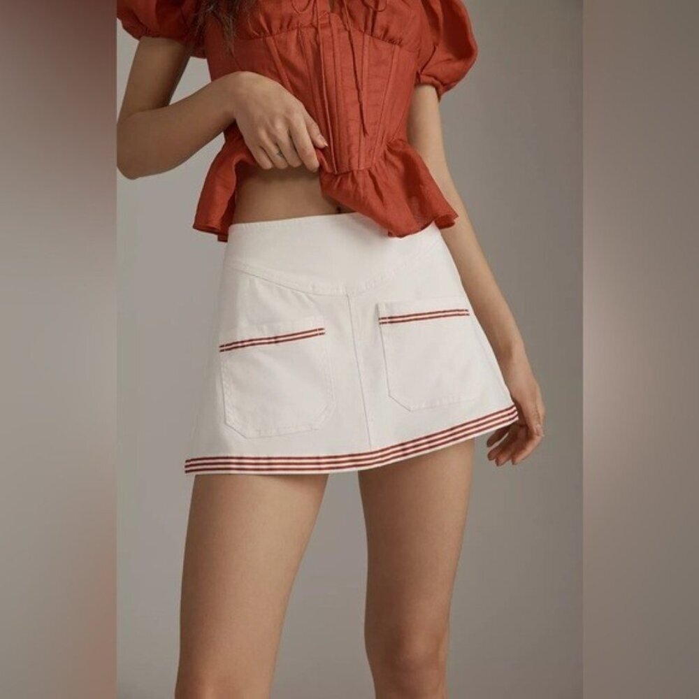 NWT Size 28 - Anthropologie Pilcro Cotton Marseille Skort (NWT US$ 118)